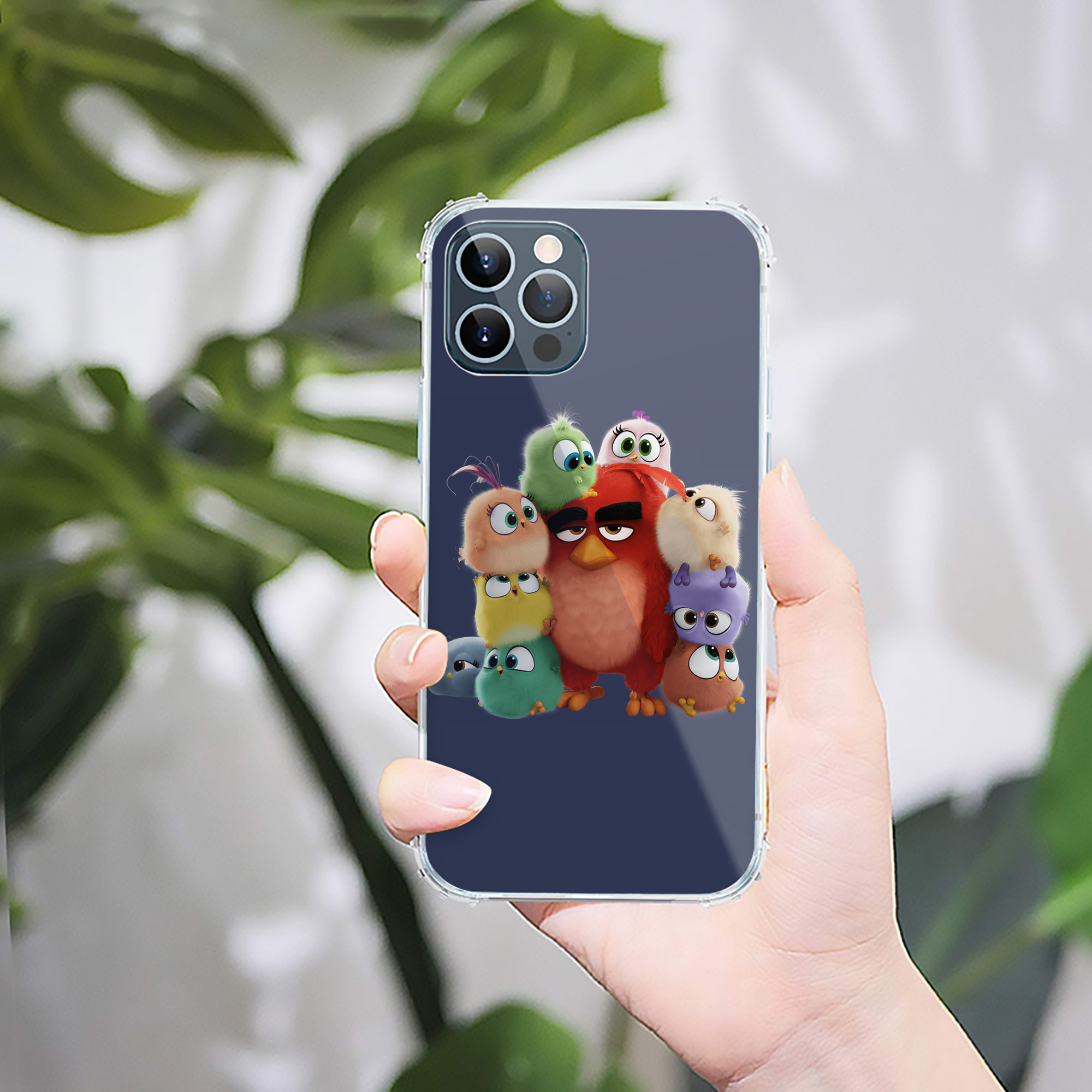 （画像用） Angry Birds アングリーバード 【iPhone 12シリーズ対応】透明スマホケース（クリアソフトケース）